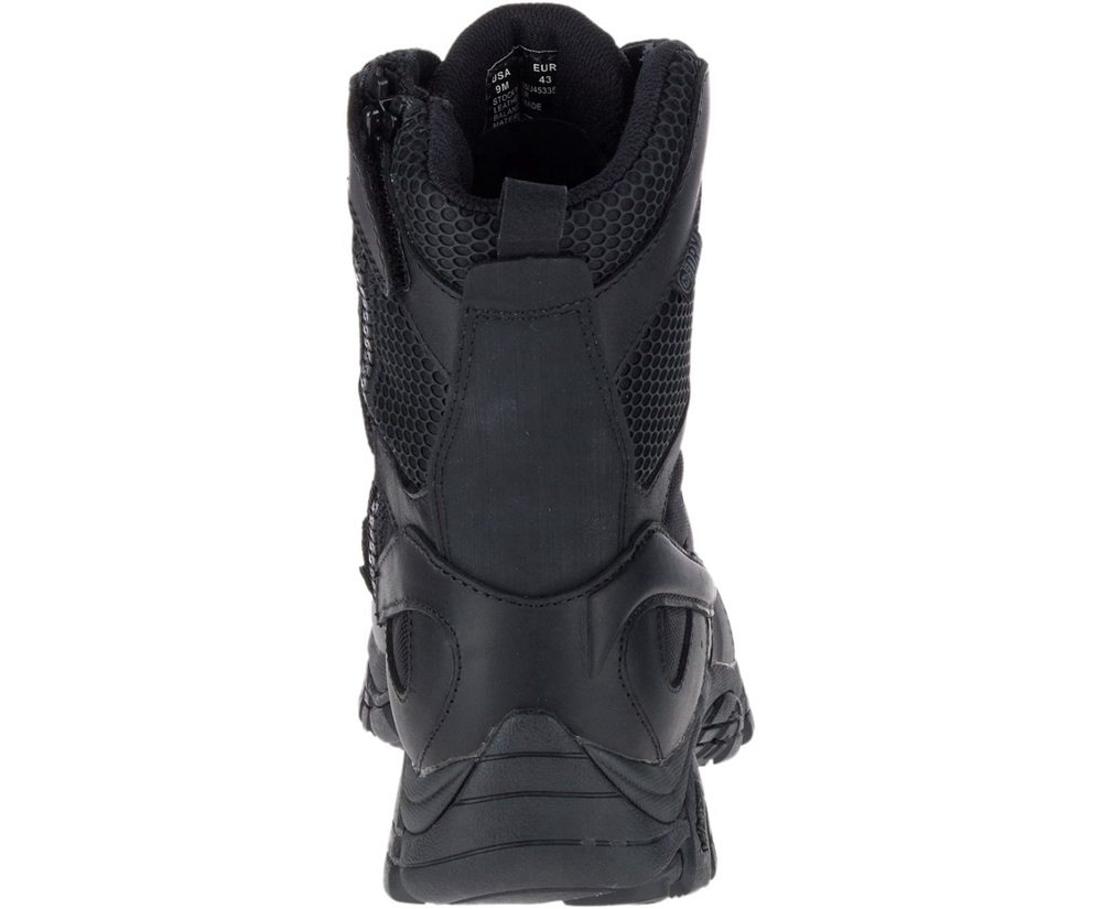 Merrell Boots Black - Moab 2 8\" Tactical Response Waterproof - Womens 12JOGEDNX